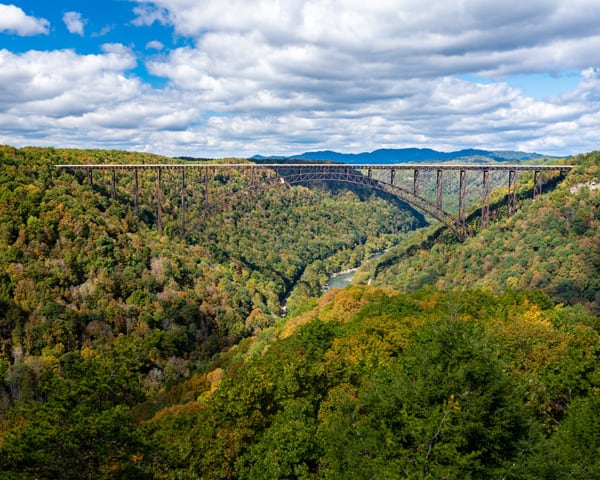 The New River Gorge Bridge is worth viewing for one of your weekend trips from Charlotte, North Carolina. 