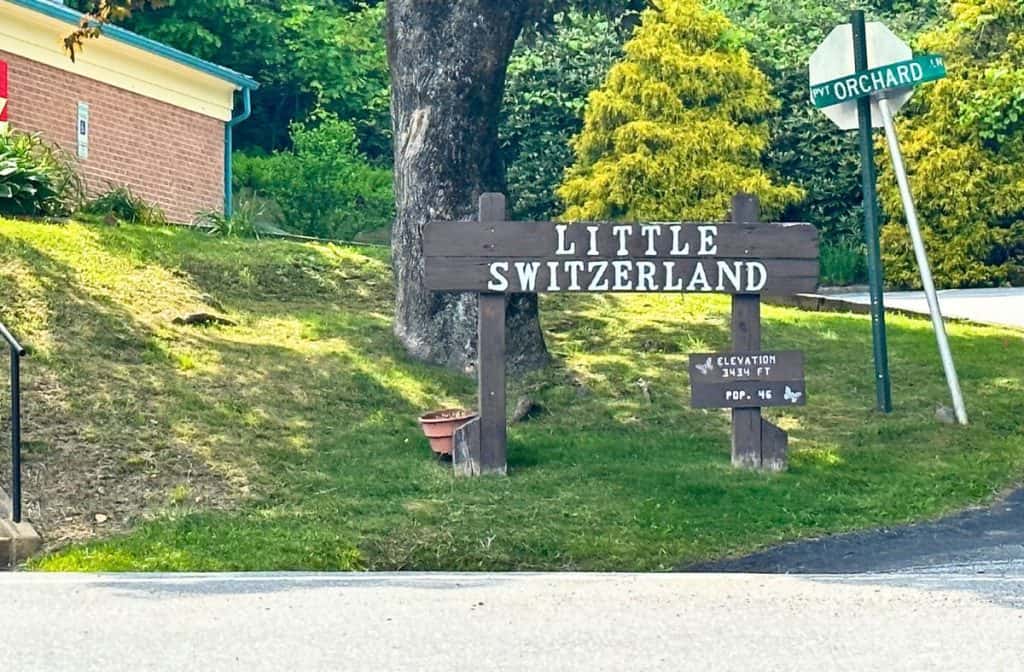 Little Switzerland Sign