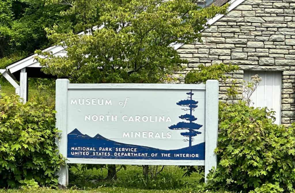 Museum of NC Minerals Sign