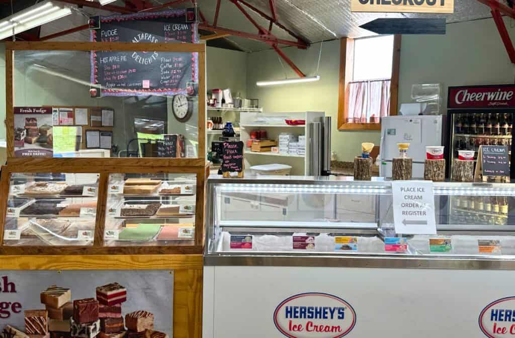 Ice Cream and Fudge at Orchard Altapass