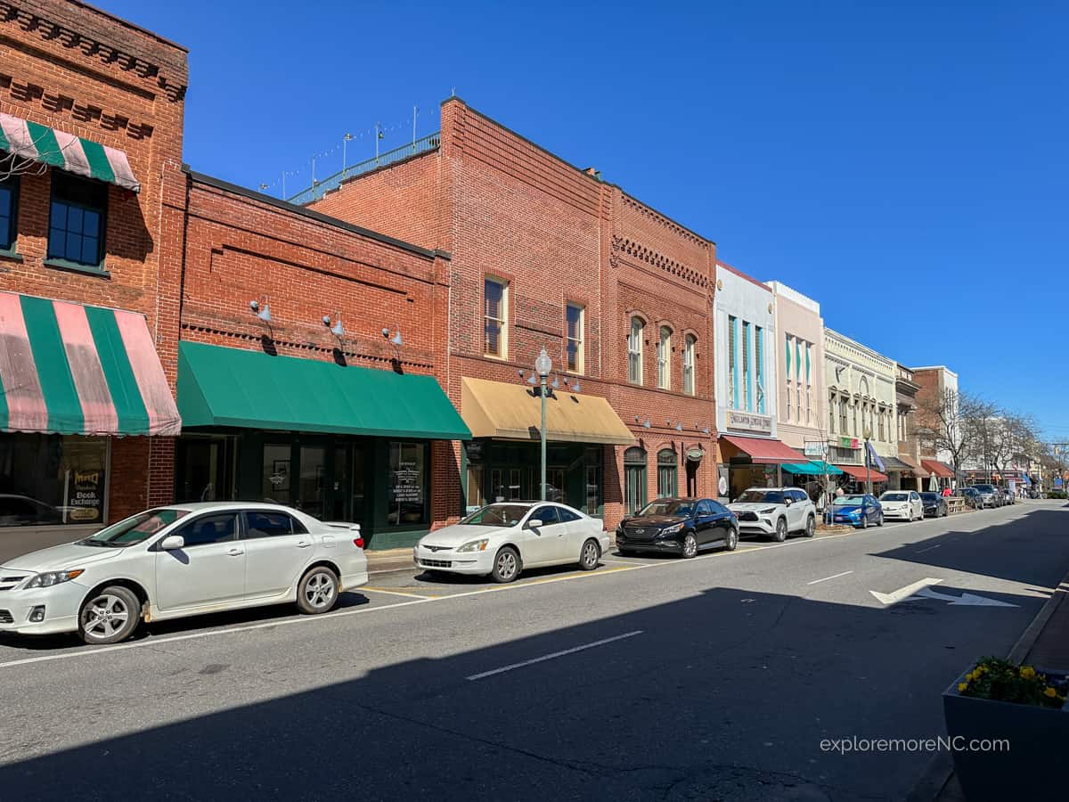 Downtown Morganton is part of the many things to do in Morganton NC