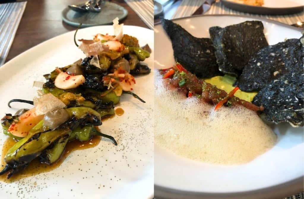 2 dishes at Peppervine