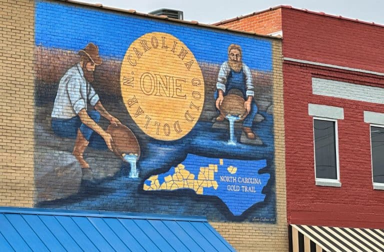 Old Fort NC Gold Trail Mural