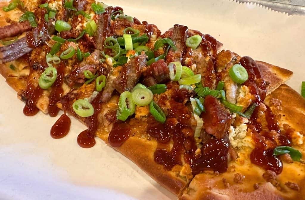 BBQ Flatbread at SouthEnd Brewing