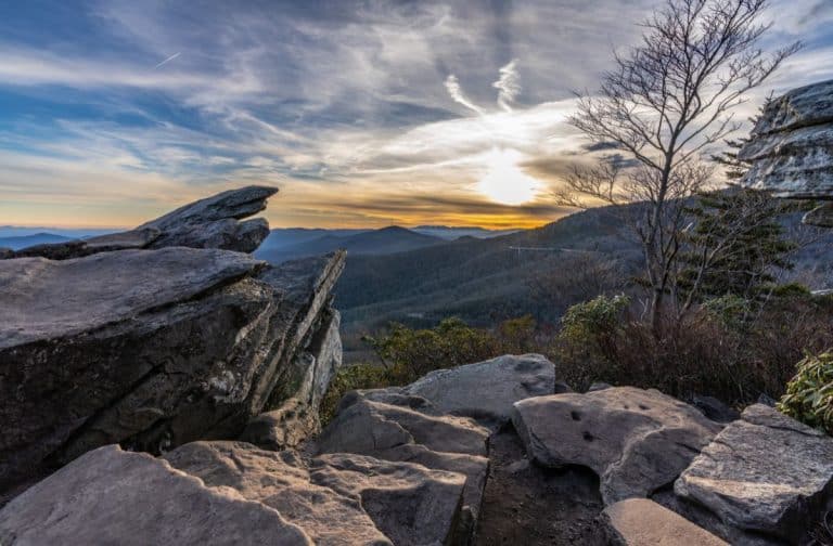 Rough Ridge overlooking the Linn Cove Viaduct
