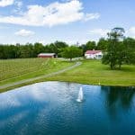 Laurel Gray Winery overlooking pond