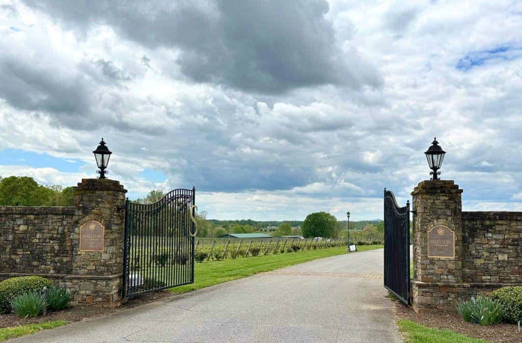 Entrance to Shelton Vineyards