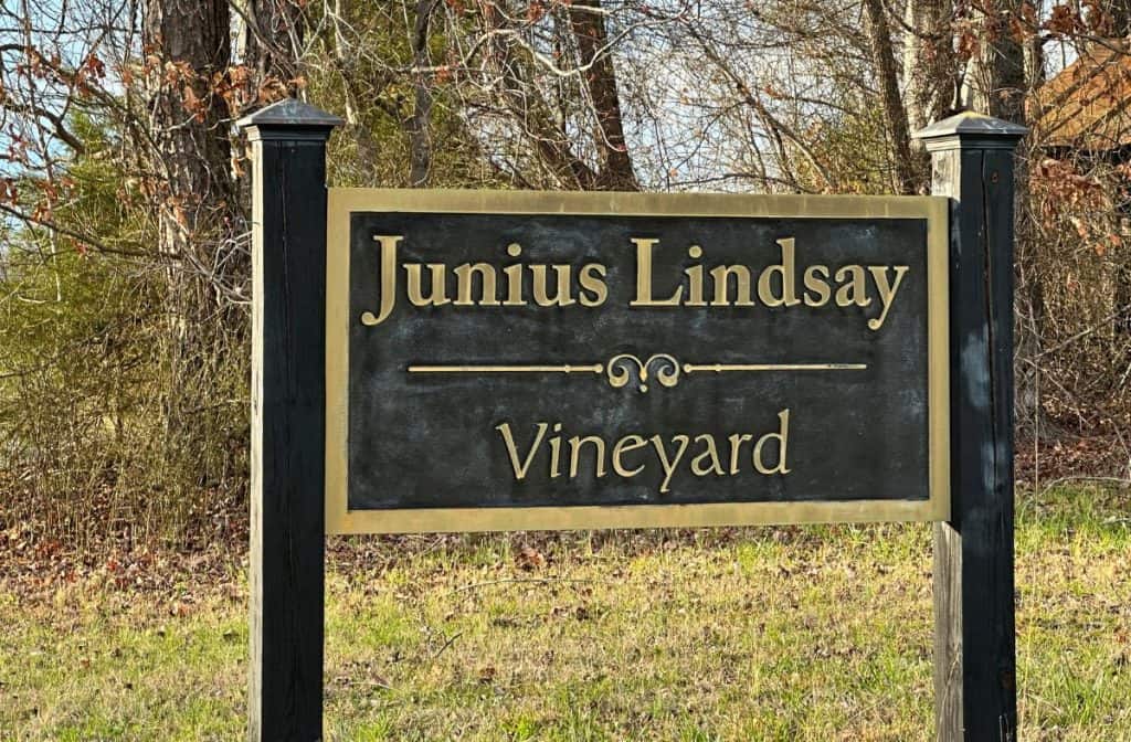 Yadkin Valley Wineries include Junius Lindsay Vineyard