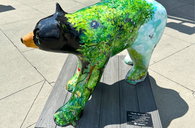 Painted Bear in downtown Hendersonville NC