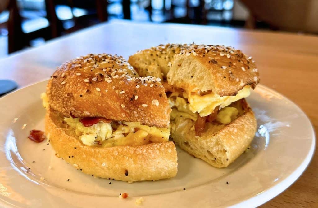 Linden Bakery Bagel with Bacon, Egg and Cheese