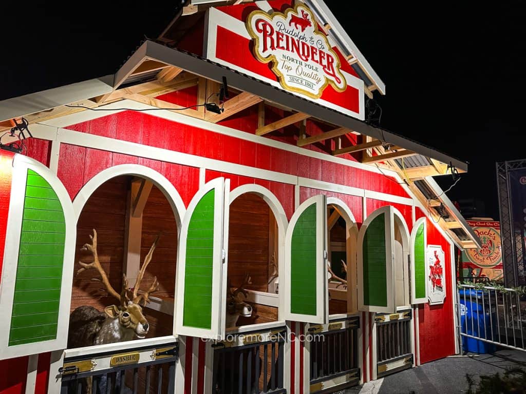 Reindeer at Charlotte Motor Speedway Christmas Lights
