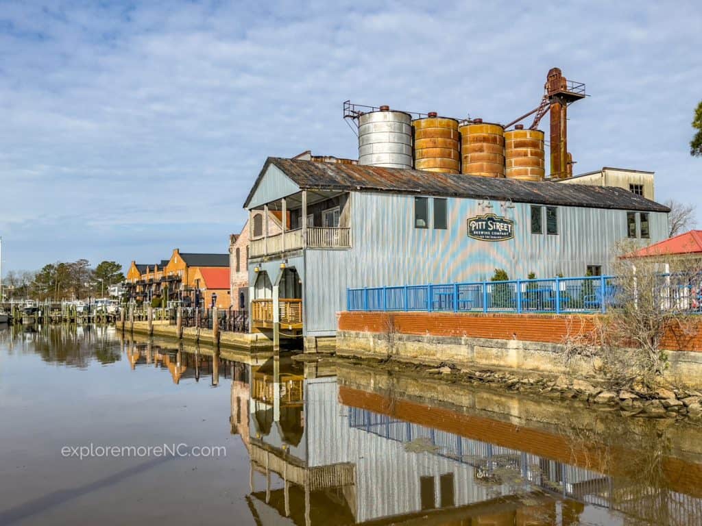 Pitt Street Brewing Co in an old warehouse along the river