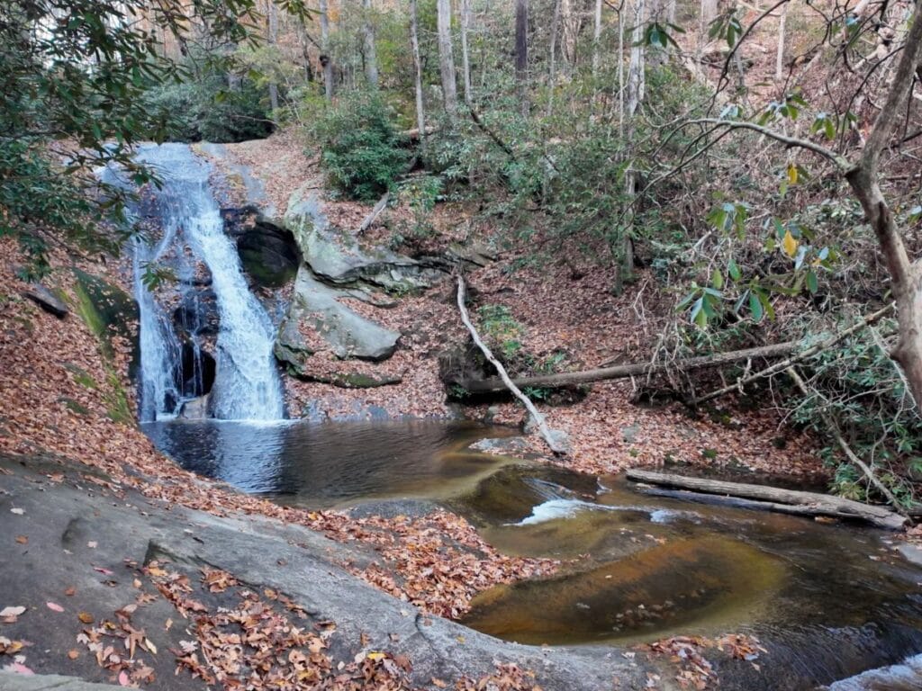Widow’s Creek Falls at Stone Mountain State Park in Wilkes County NC